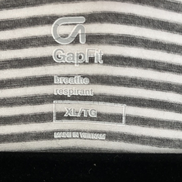 Gap Fit striped workout tank Grey XL - Picture 2 of 5